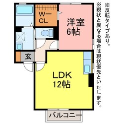 セジュール二川の物件間取画像